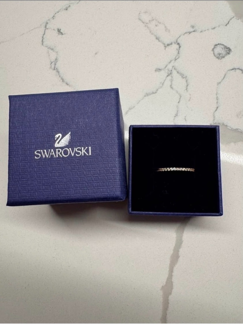 Swarovski Rose Gold Pavé Band with Clear Crystals